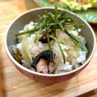 たこと搾菜の炊き込みご飯|CKさん