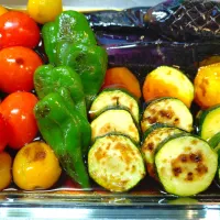 夏野菜の焼きびたし