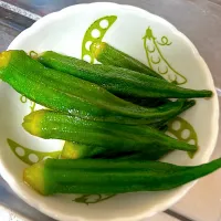 オクラのめんつゆ浸し|ちなみさん