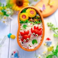 梅干し金魚弁当