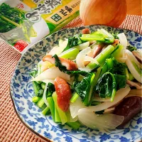 名古屋名物👲味仙の青菜炒めwith🧅|にゃんぺこさん