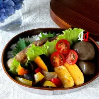 ＊0064. 焼鮭＆夏野菜の焼き浸し🍆娘ちゃんの高校生弁当🍱＊|＊抹茶＊さん