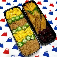 7/14三色弁当💛💚🤎|みっこちゃんさん