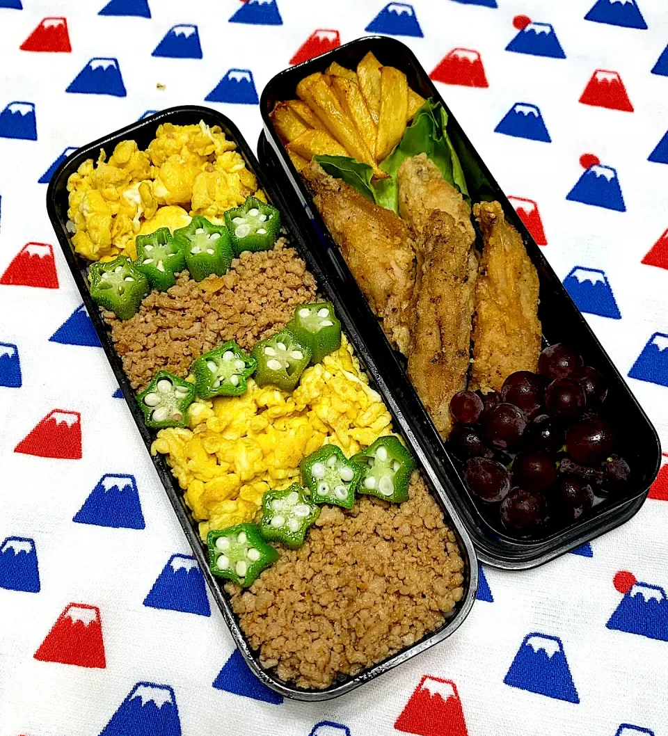 7/14三色弁当💛💚🤎|みっこちゃんさん