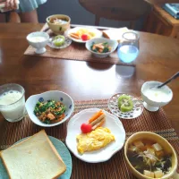 昨日の朝ごはん🌄！|まめころさん