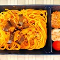 なすのボロネーゼパスタ❤️旦那さんお弁当❤️|かおるcitronさん