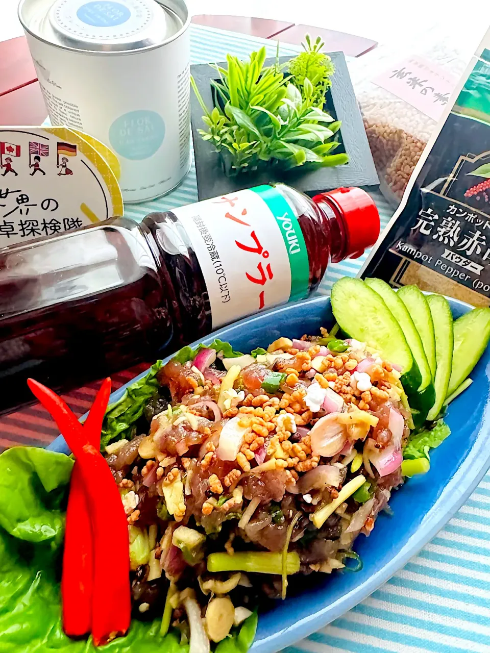 🌺🌺Foodie🌺🌺さんの料理 タイ料理🇹🇭マグロのラープ💕💕💕💕|🌺🌺Foodie🌺🌺さん