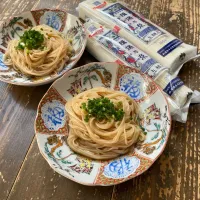 いりこだしとオリーブオイルがからむ油素麺|koji toyodaさん