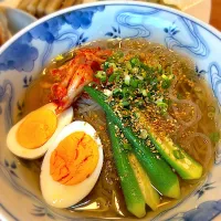 冷麺の晩ごはん|じゅんさんさん