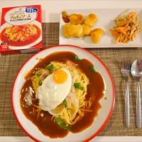 今日の夕食　あんかけパスタ|pinknari🐰🌈さん