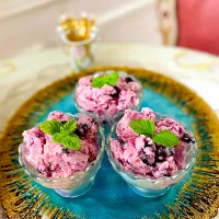 Blueberry yogurt ice cream🫐|🐶dekochoro🐶さん