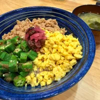 4色丼？|もやぴさん