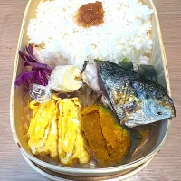 鯖の塩焼き弁当🍱| ふみふみさん