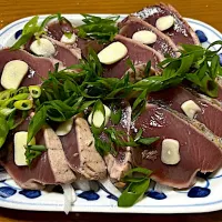 鰹のタタキ❗️⊂((・x・))⊃✨