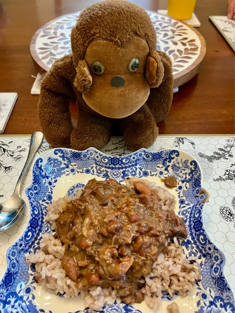 2025/7/14  月曜日はNOLA式うずら豆ご飯　It is Monday, Red Beans and Rice day!|19 Boys & 野鳥さん