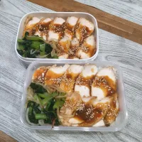鶏むね肉の味噌チャーシュー丼弁当|puniさん