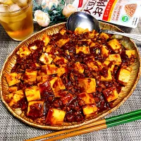 大豆のお肉でヘルシー！麻婆豆腐| まめもにおさん