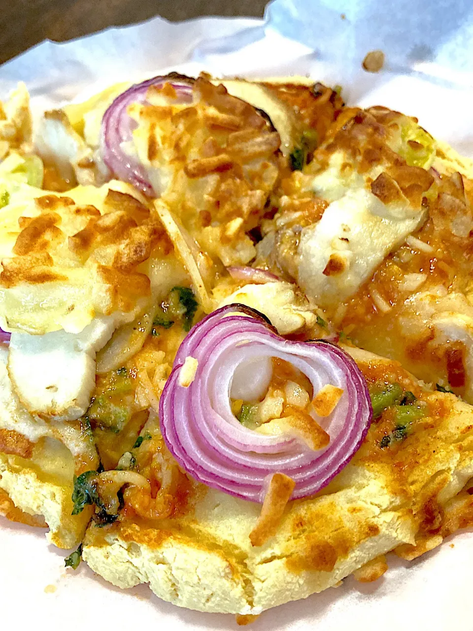 豆腐と米粉ピザ|るるうささん