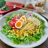 香り際立つオリジナルブレンドdeサラダラーメン