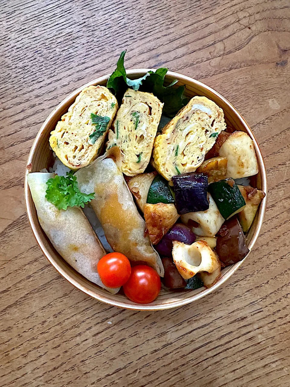 かぼちゃスティック春巻き弁当|かおりん✴︎❤︎さん