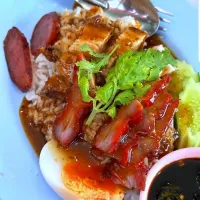 Tasty Lunchtime w/ Red BBQ Pork Rice aka Khao Moo Daeng (ข้าวหมูแดง) 🐷🍚🤤| An'leeさん
