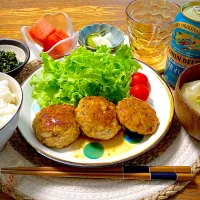 豚つくね定食|ヒヨリ飯さん