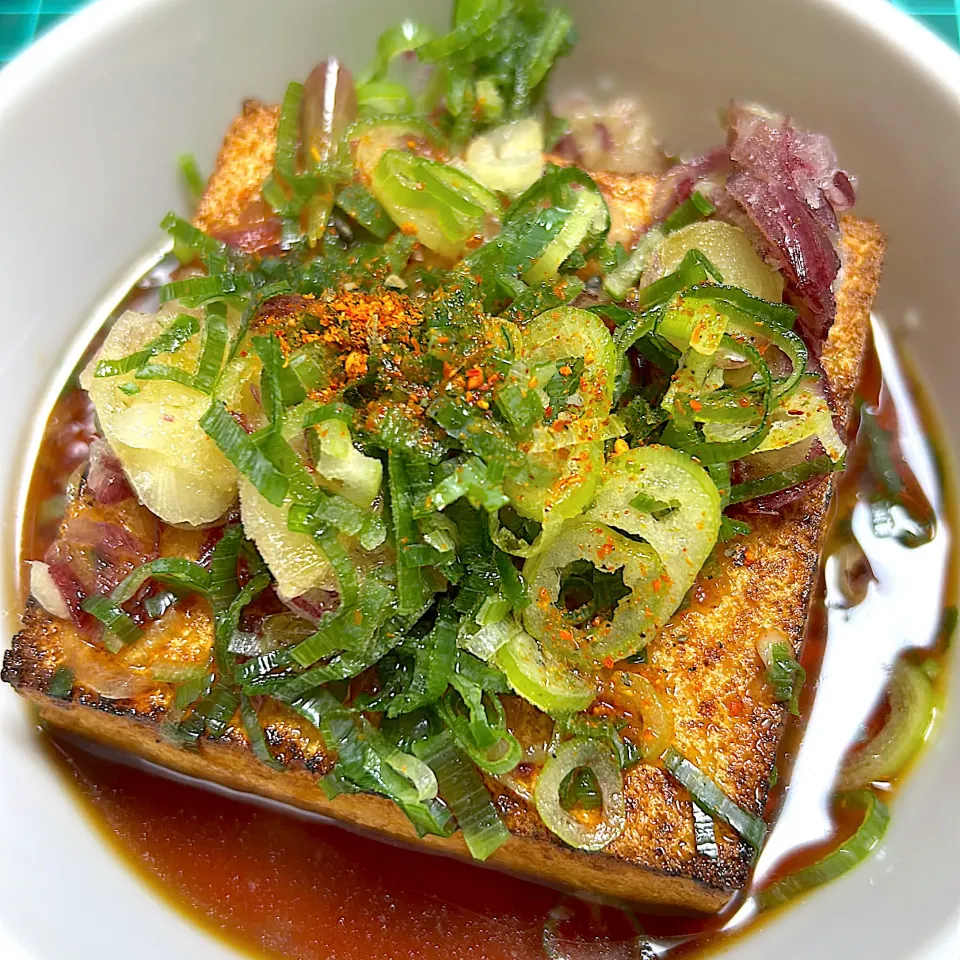 #焼き厚揚げ|トリさん