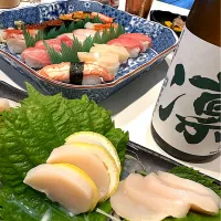 平貝の刺身＆シースー➰🍶|ナムナムさん