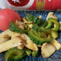 イカとゴーヤのバター醤油炒め| タマ三郎さん