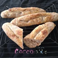 朝日が似合うシリーズ・全粒粉とクルミ入りバターフィセル✨|cocco+さん
