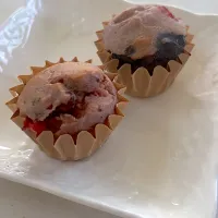 麹あんこラズベリー＆ブルーベリーマフィン