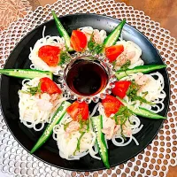 トマトツナ素麺|ショコラさん