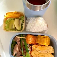 今日のお弁当　冷バジルトマトスープ|みずなさん