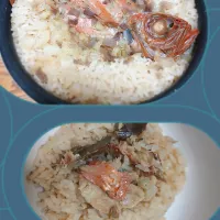 金目鯛の炊き込みごはん～ｄ(*｀･(エ)･´*)ｂ✨