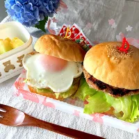 ＊0066. 手作りハンバーガー🍔娘ちゃんの高校生弁当🍱＊|＊抹茶＊さん
