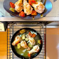 塩糀マリネのいづみ鶏の手羽元はハバネログリルでわっぜ辛いぜ🥵|shikaさん