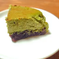 抹茶とあんこのチーズケーキ| かめちゃんさん