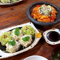 鶏焼売2種　海老チリ|Nakaba Kobayashiさん