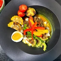 蜂蜜と林檎のドライカレー🍛|ちんすこうBOYZさん