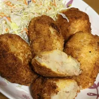 大豆ミート＆つぶ味噌コロッケ‼️コラボで︎💕︎︎🫶💖🫰