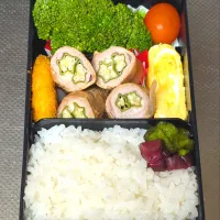 オクラチーズ豚巻弁当|黒川克博さん