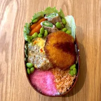 コロッケハンバーグのっけ弁当|Dandaddyさん