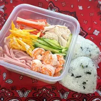 7月17日⚾️冷やし中華弁当|ぽんちゃんさん