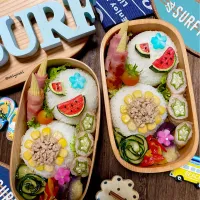 夏弁当|Akiyoෆ¨̮⑅さん