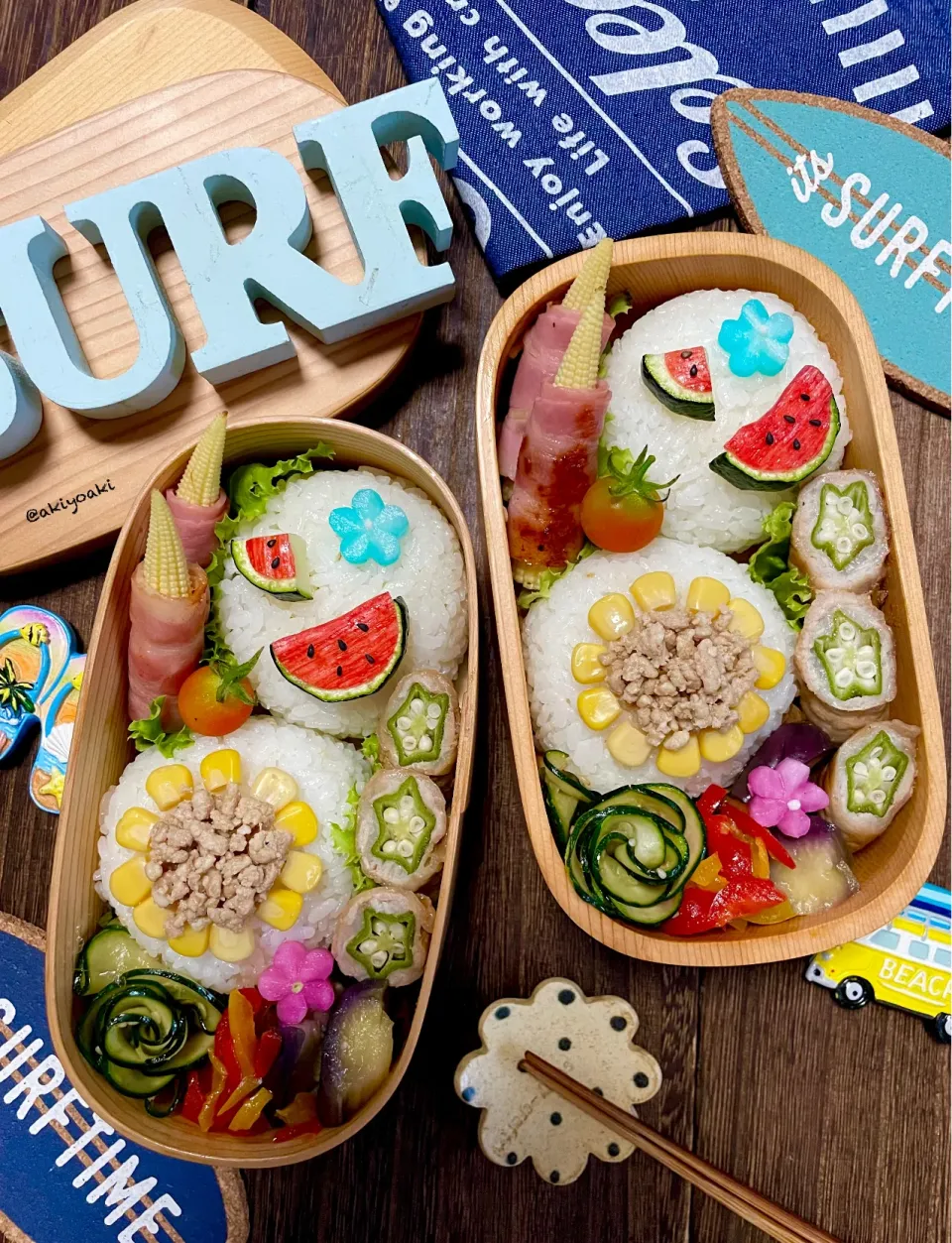 夏弁当|Akiyoෆ¨̮⑅さん