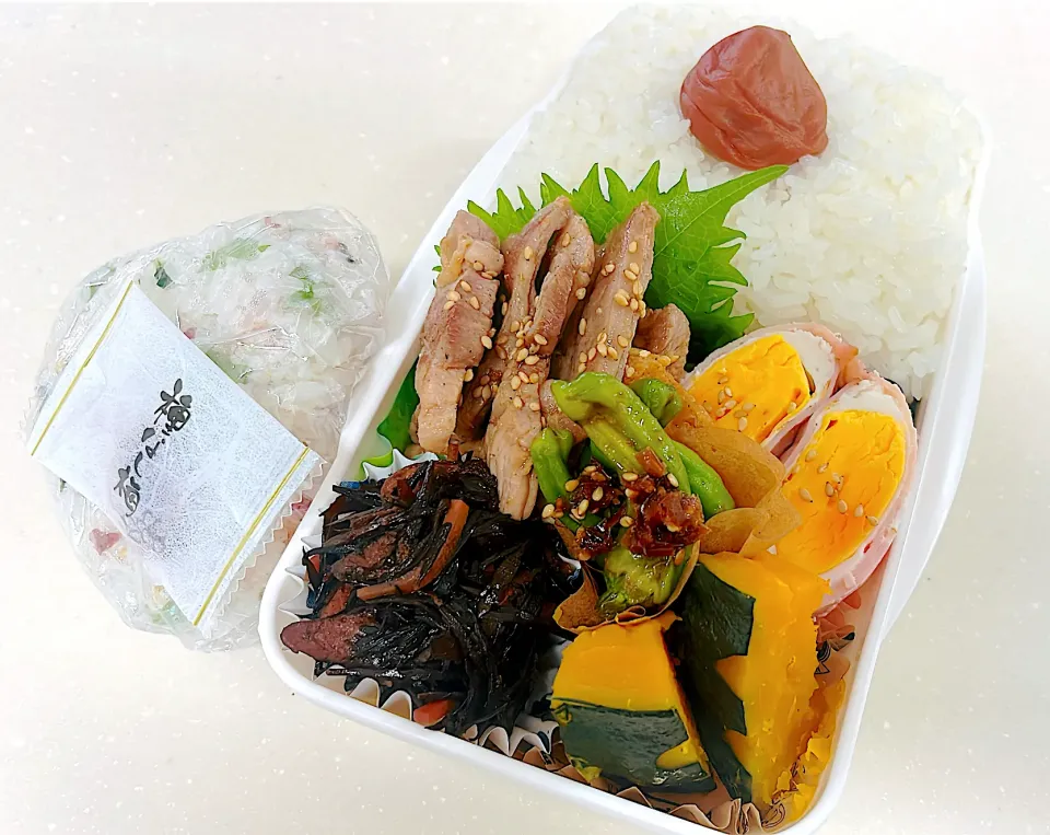 7/17 高1男子弁当☆補食おにぎりもね|ペイたさん