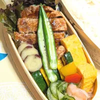 本日のお弁当〜ポークチャップ弁当