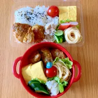 夫と次女のお弁当🍱🍙|シズソラさん