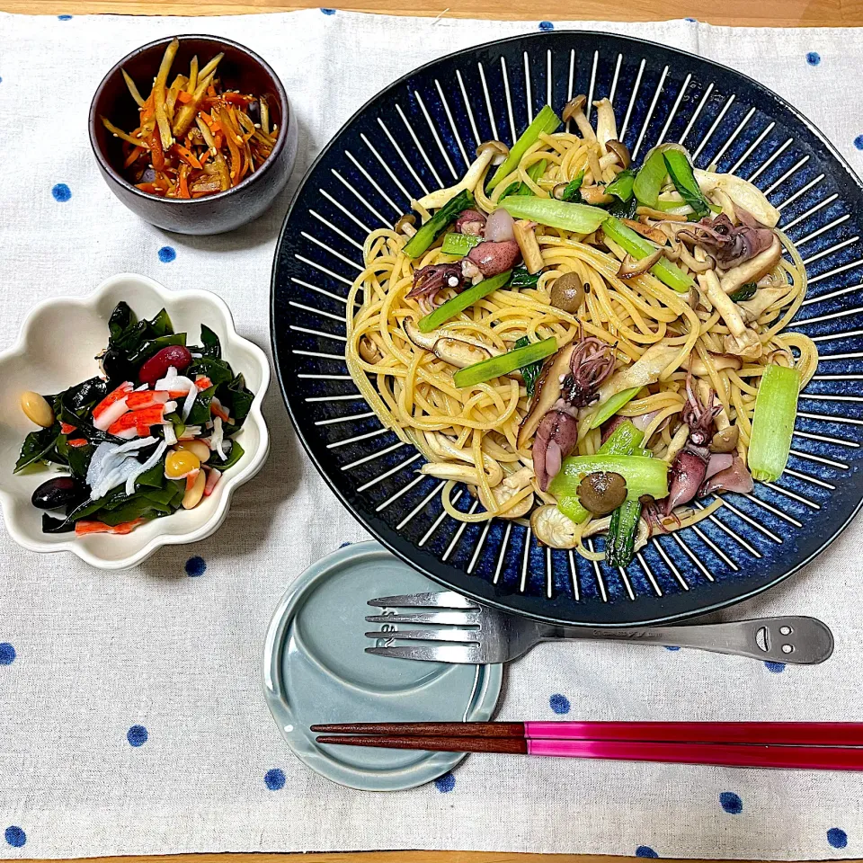 ホタルイカと小松菜の和風パスタ|ゆさんさん