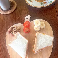 朝ごはん♯オムレツサンド|小松菜さん